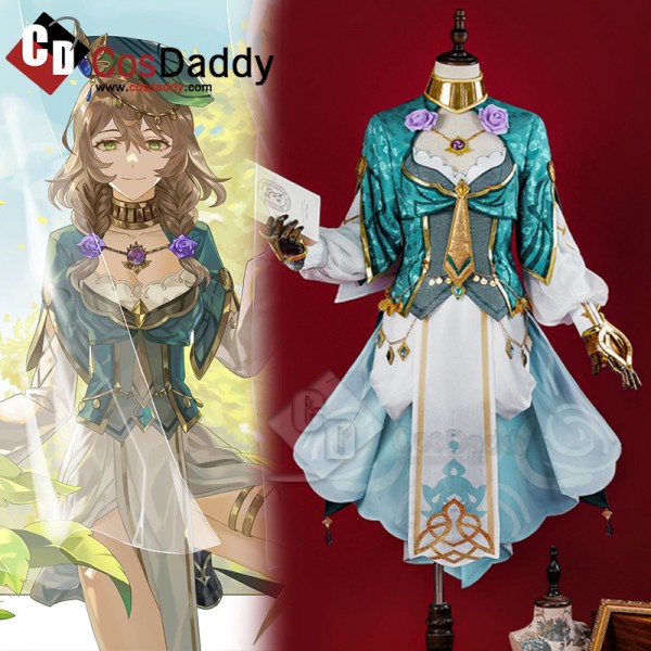 Genshin Impact Lisa Cosplay Costume New Lisa Skin Outfit A Sobriquet